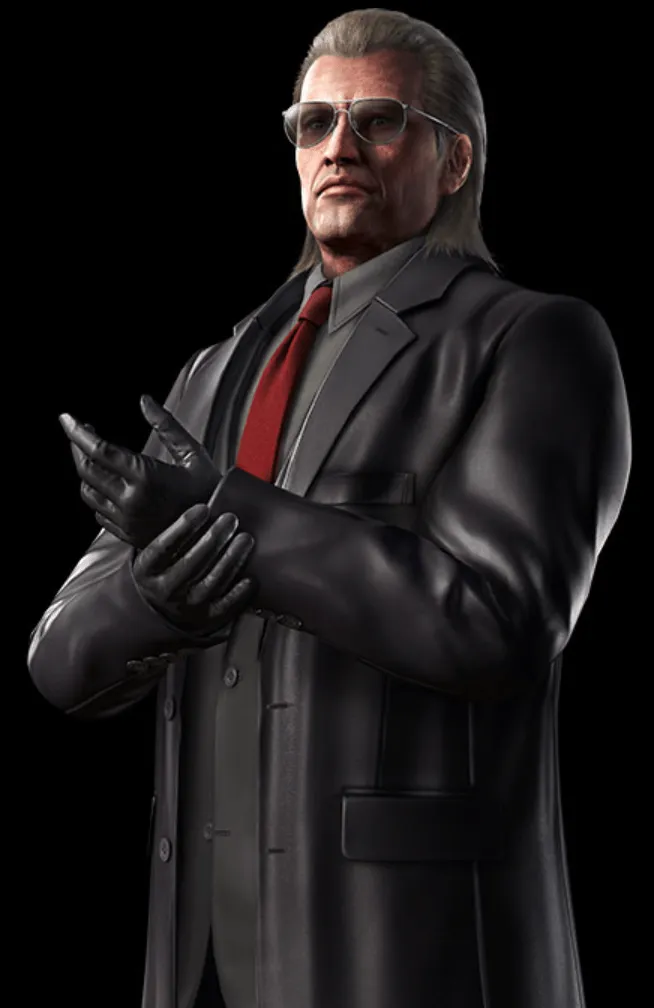 黒いコートの男