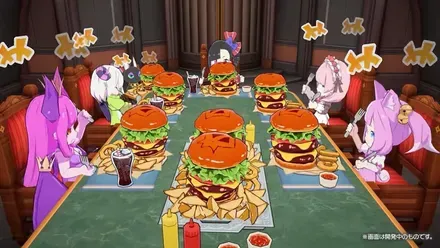 料理を食べてパワーアップ