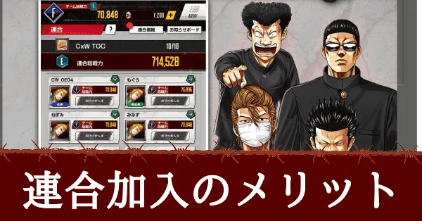 連合加入のメリット