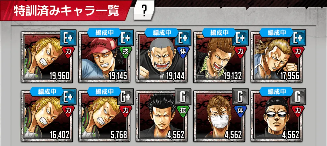 特訓して育成済みキャラにしよう