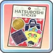 初星ステッカー（白）画像