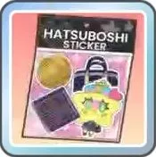 初星ステッカー（黒）画像