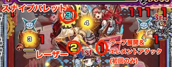 シューティング攻撃パターン