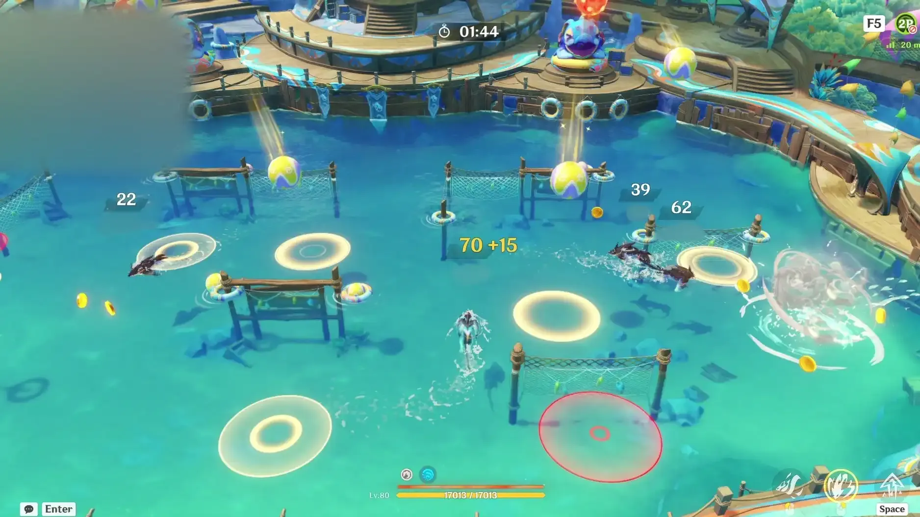 ボールの位置にコイン出現