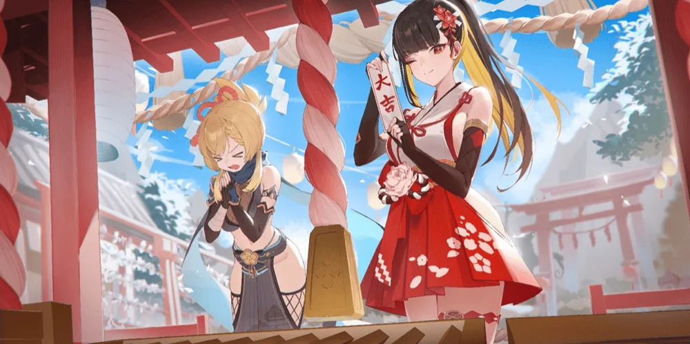 新年! 幸運の女神様