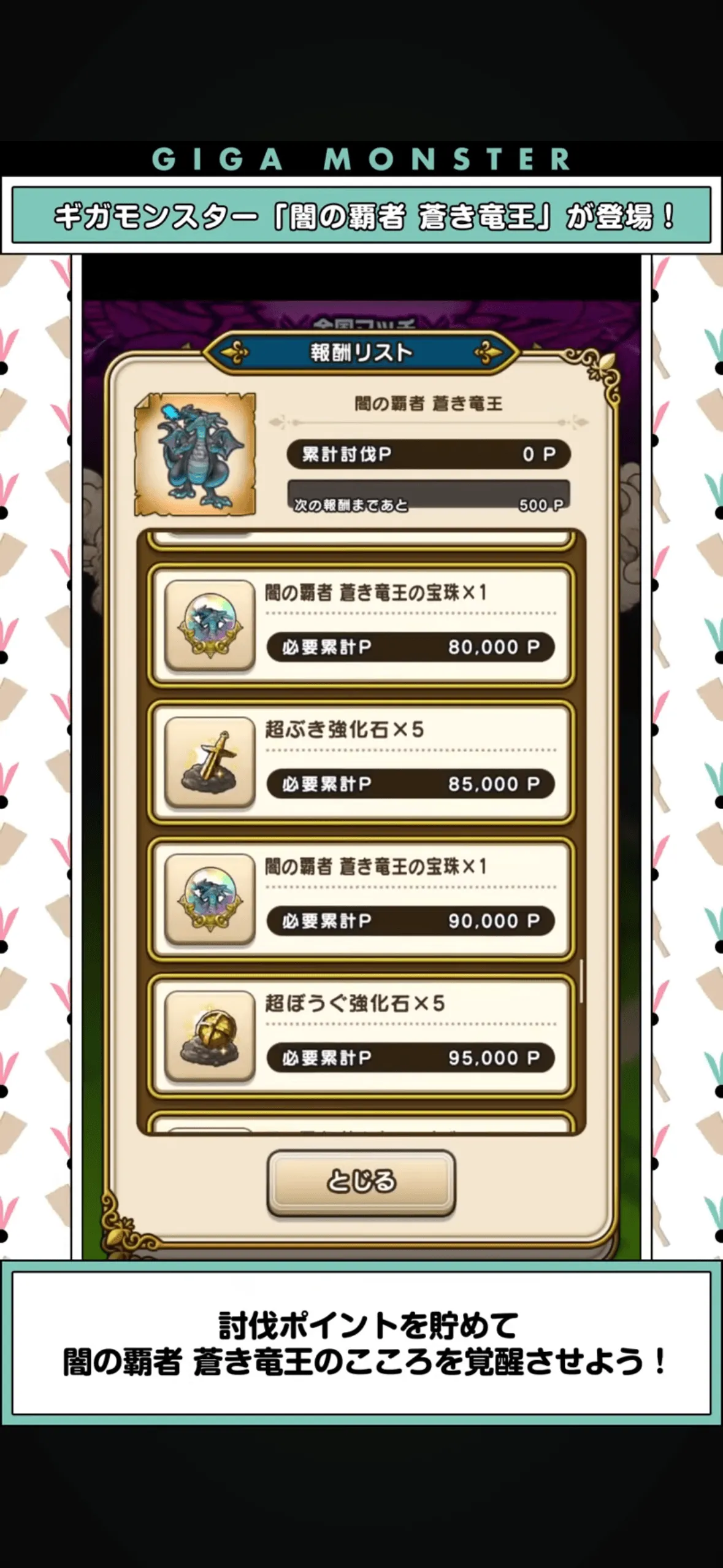 討伐ポイント報酬