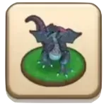 闇の覇者蒼き竜王の置物