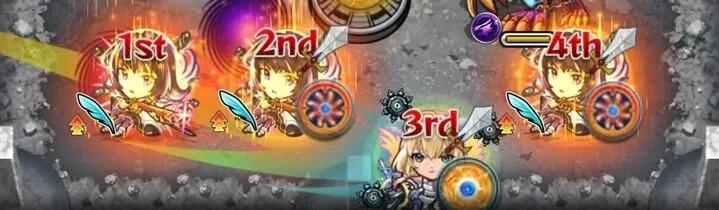 多くの味方にふれて攻撃