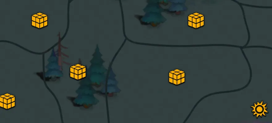 世界マップ上の遺跡