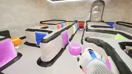 色を塗って引き寄せる独特なパズルアクション