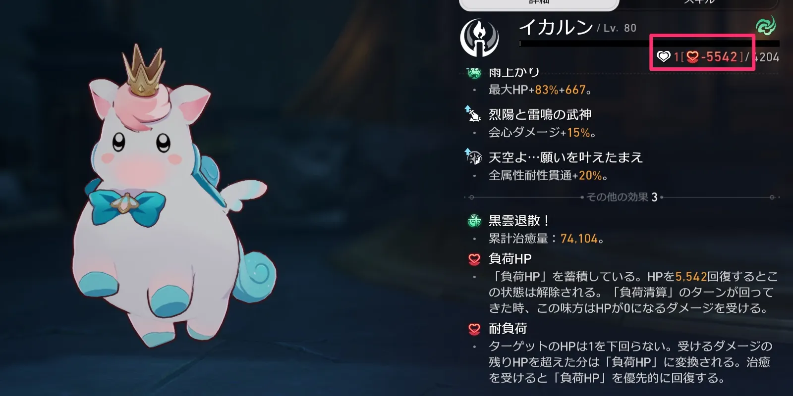 イカルンマイナスHP