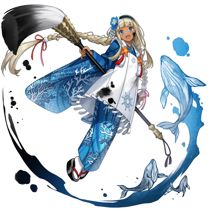 初晴の一筆ポセイドン