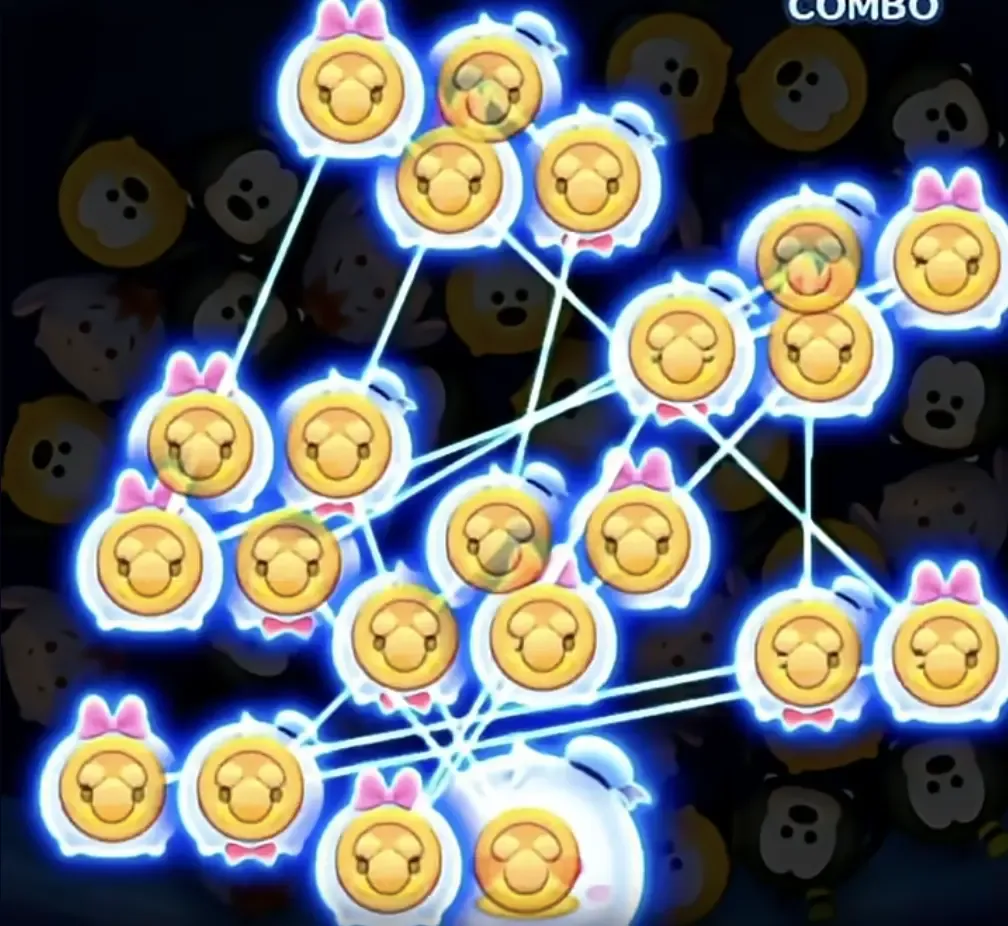 タップででデイジーとドナルドを一緒に消せる