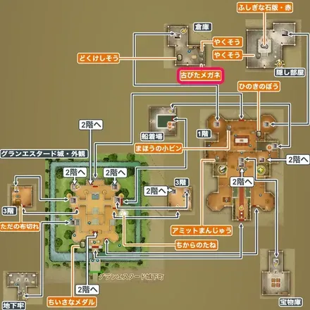 古びたメガネの場所