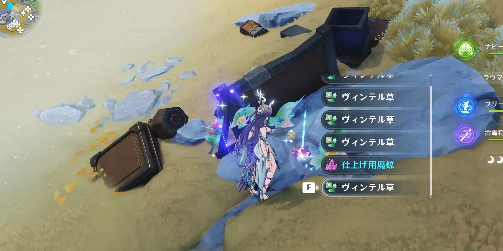 ヴィンテル草9個入手