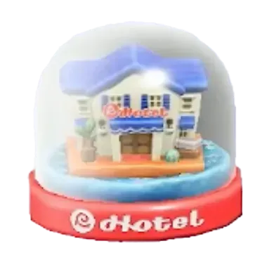 ホテルのスノーグローブ画像