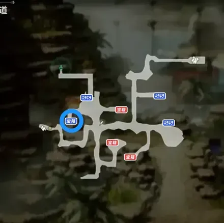 太陽紋の盾の青宝箱マップ画像