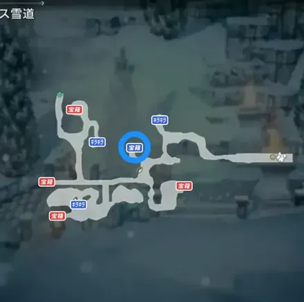 BP/必殺値回復のジャムの青宝箱マップ画像