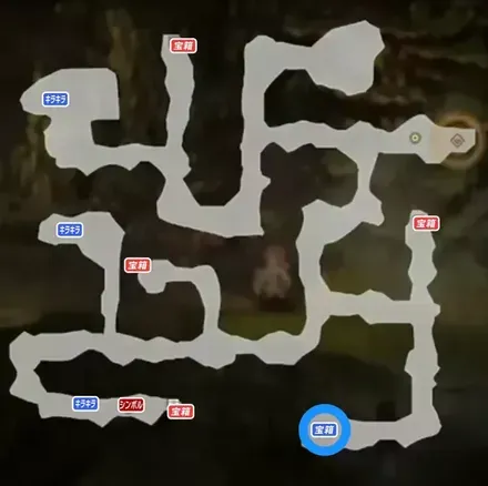 エンカウント増加の極意の青宝箱マップ画像