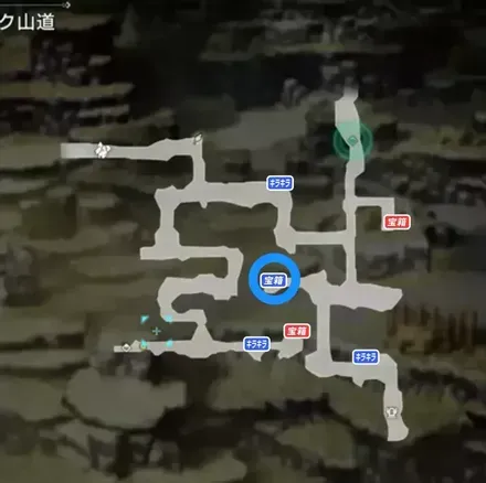 EXPブースターの青宝箱マップ画像