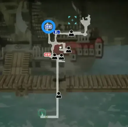 エンジェルセイバーの青宝箱マップ画像