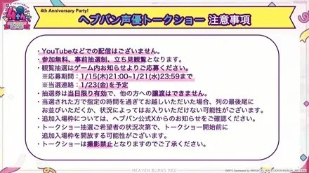 ４周年アニバトークショー