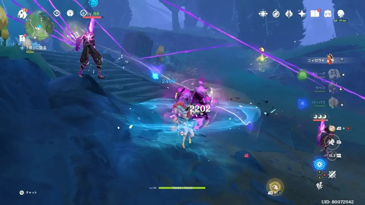 柱付近に現れた全ての敵を倒す