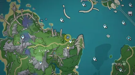 海の精霊たちの贈り物のマップ