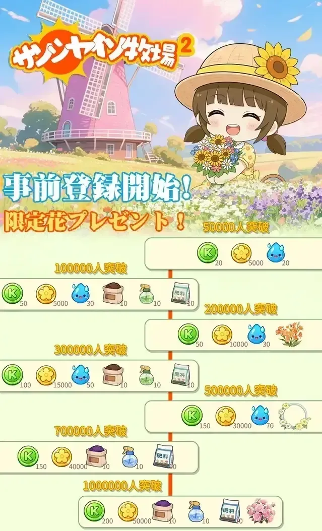 サンシャイン牧場2_事前登録