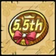 5.5周年記念メダル