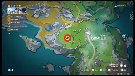 魔女の小屋のマップ