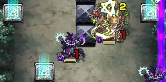 弱点効果アップパネルを踏む