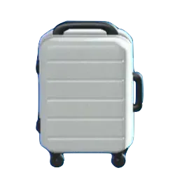 スーツケースのホワイトの画像