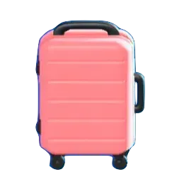 スーツケースのピンクの画像