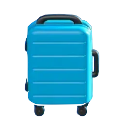 スーツケースのライトブルーの画像