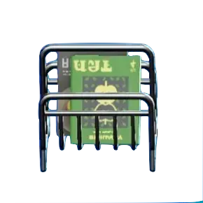 ワイヤーなマガジンラックのシルバーの画像