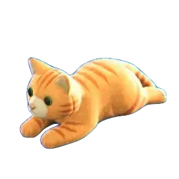 ねこのぬいぐるみの茶トラの画像