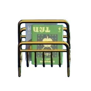 ワイヤーなマガジンラックのゴールドの画像