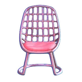 ワイヤーなチェアのピンクの画像