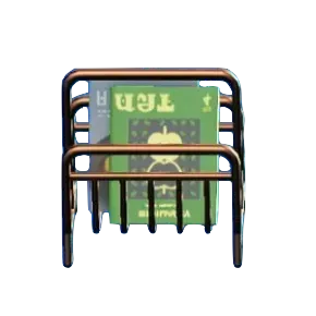 ワイヤーなマガジンラックのブロンズの画像