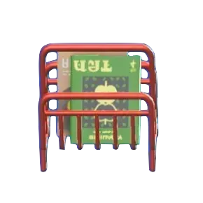 ワイヤーなマガジンラックのレッドの画像