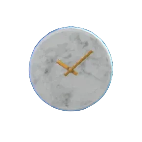 だいりせきのかべかけどけいのホワイトの画像