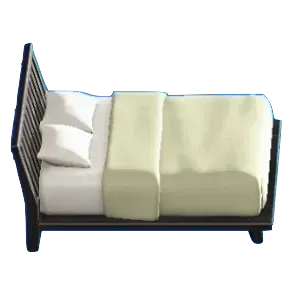 わふうモダンなベッドのブラックの画像