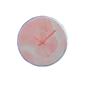 だいりせきのかべかけどけいのピンクの画像