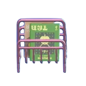 ワイヤーなマガジンラックのピンクの画像