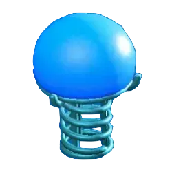 ワイヤーなランプのブルーの画像