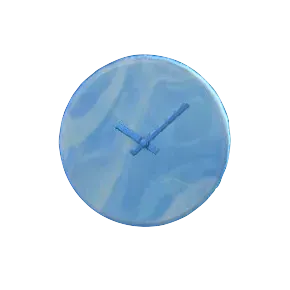 だいりせきのかべかけどけいのブルーの画像