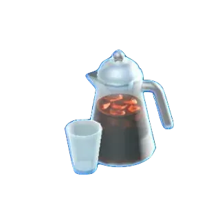 ガラスピッチャーのコーヒーの画像