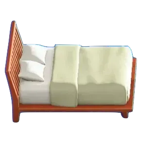 わふうモダンなベッドのチェリーウッドの画像