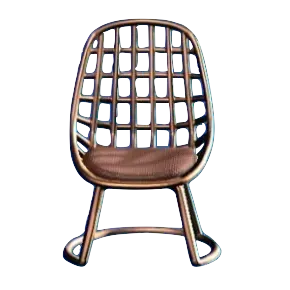 ワイヤーなチェアのブロンズの画像